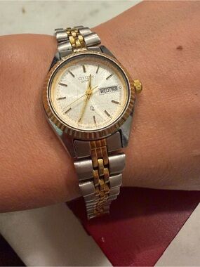 Citizen Two-Tone Silver and Gold Bracelet Watch